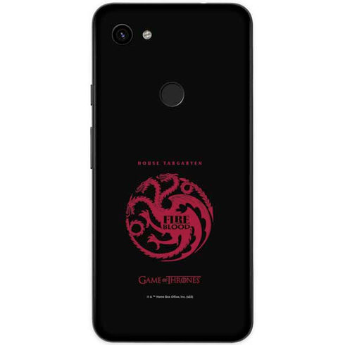 Game of Thrones: House Targaryen Google Pixel 3a XL Skin